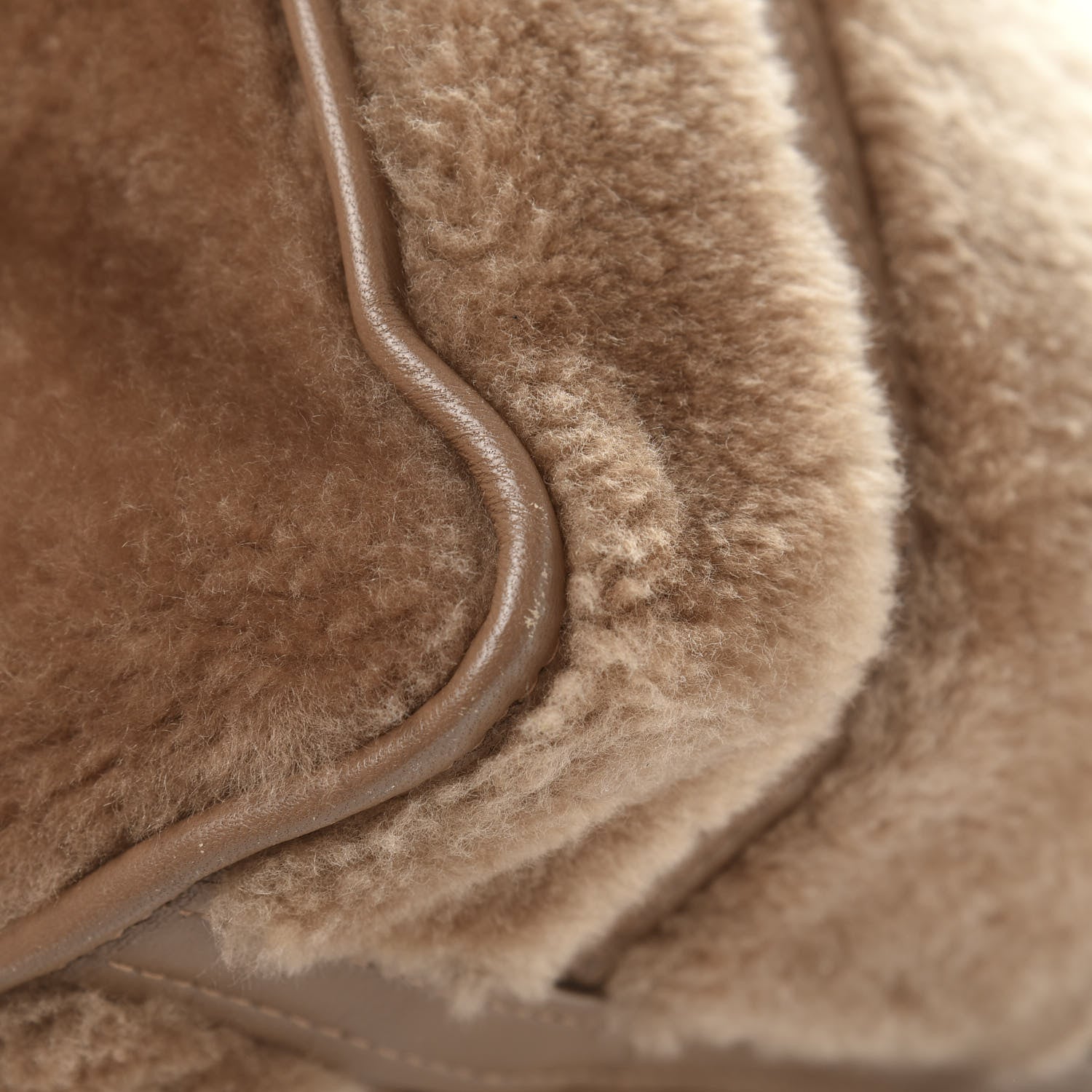 Balenciaga Shearling XS Bazar Shopper Tote Beige 15 of 18