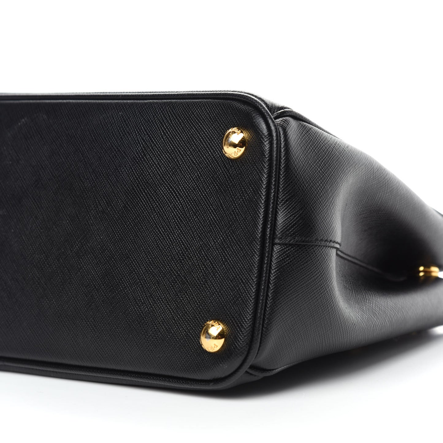 Saffiano Small Galleria Double Zip Tote Black