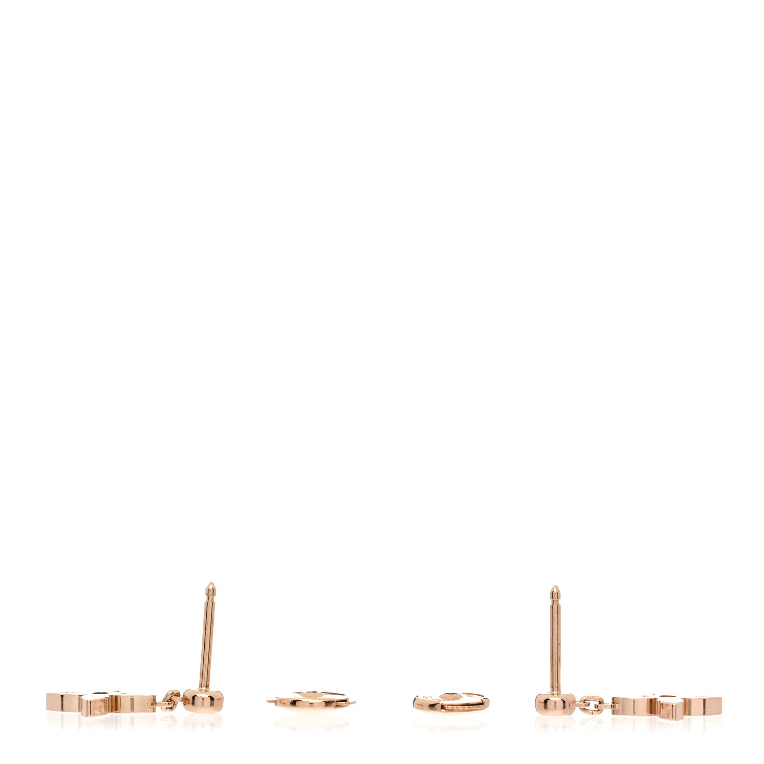 Louis Vuitton 18K Pink Gold Diamond Idylle Blossom Stud Earrings 3 of 5