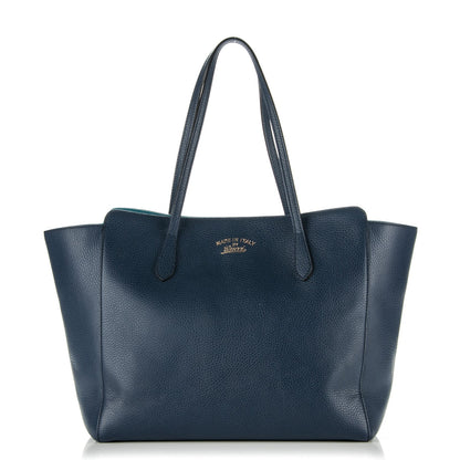 Gucci Dollar Calfskin Medium Swing Tote Marine Deep Cobalt 1 of 6