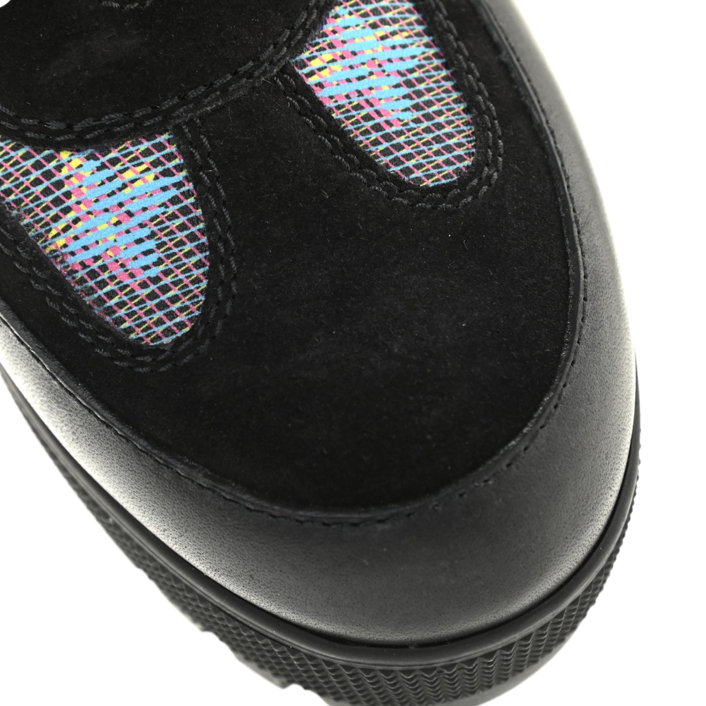 Monogram LV Pop Suede Calfskin Laureate Platform Desert Boots 38.5 Blue