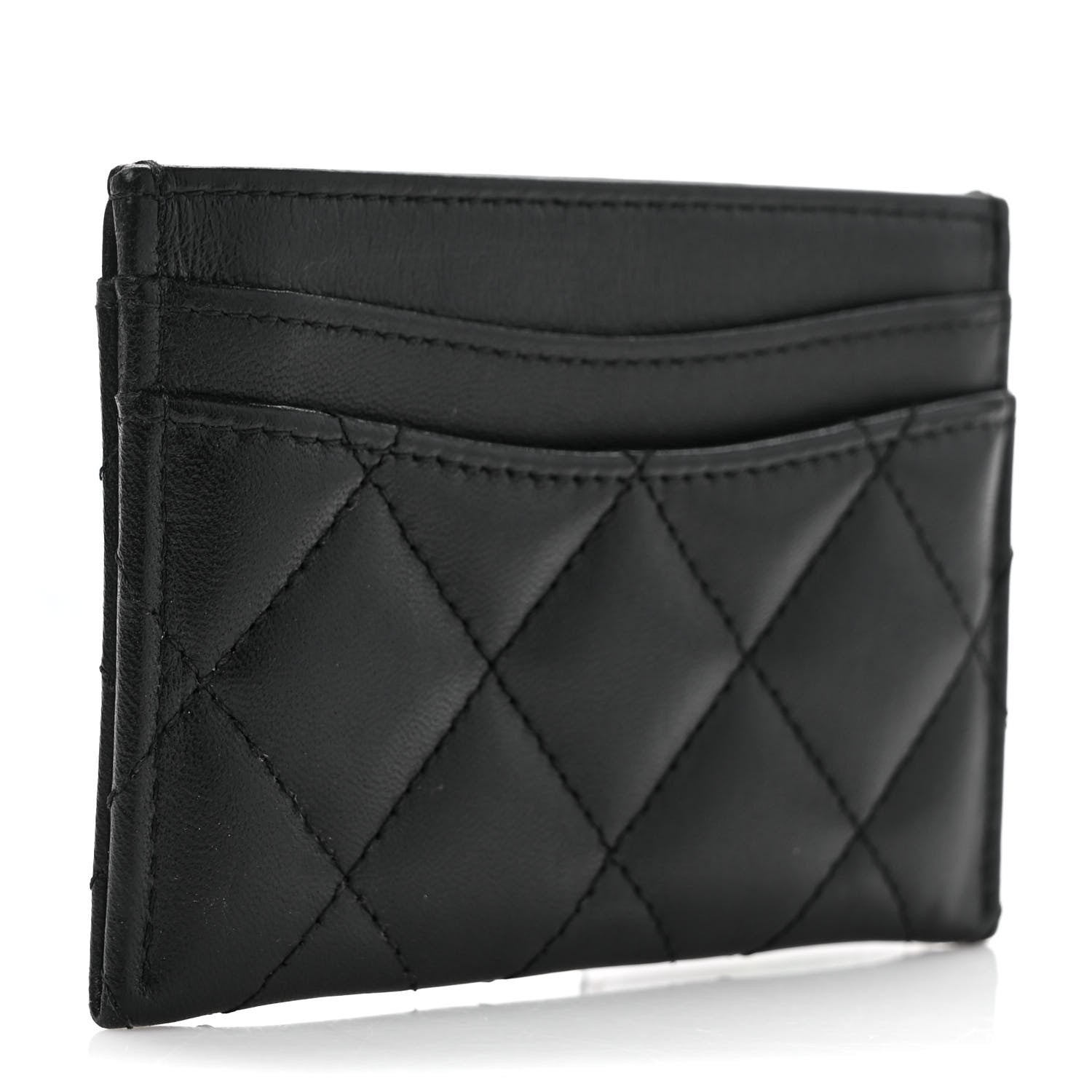 Chanel Lambskin Quilted Card Holder Black 3 of 8
