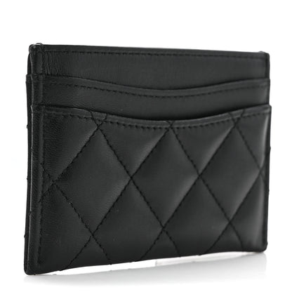 Chanel Lambskin Quilted Card Holder Black 3 of 8