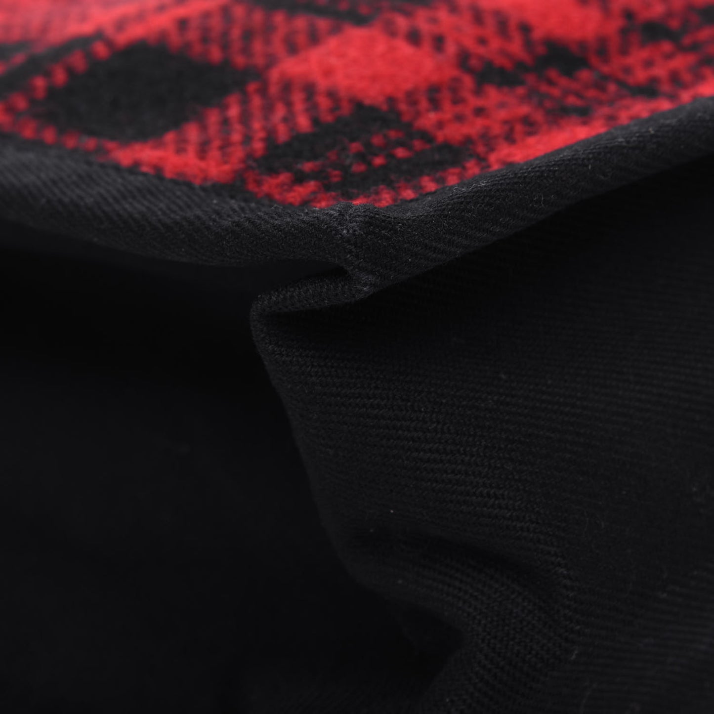 Wool Tartan Rive Gauche Noe Tote Red Black