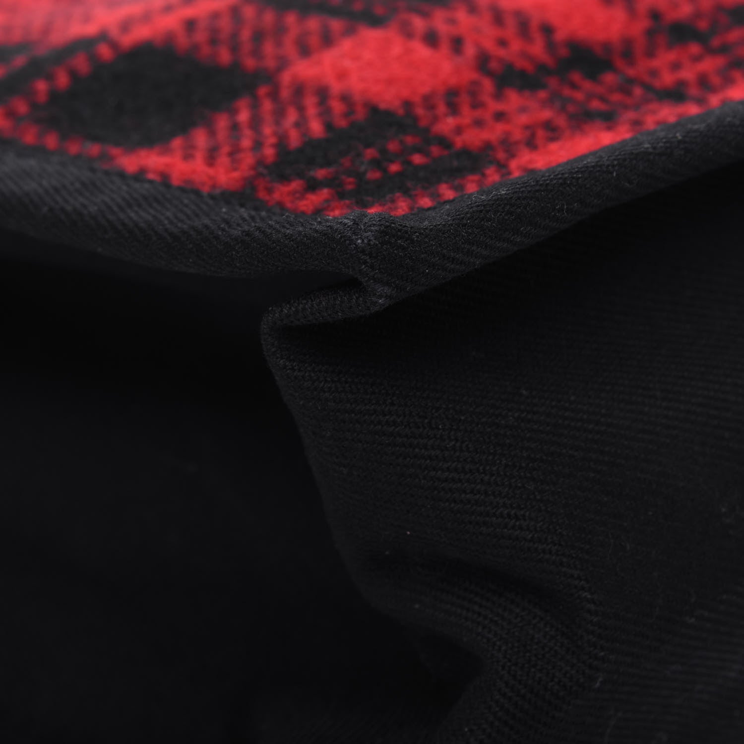 Saint Laurent Wool Tartan Rive Gauche Noe Tote Red Black 10 of 16