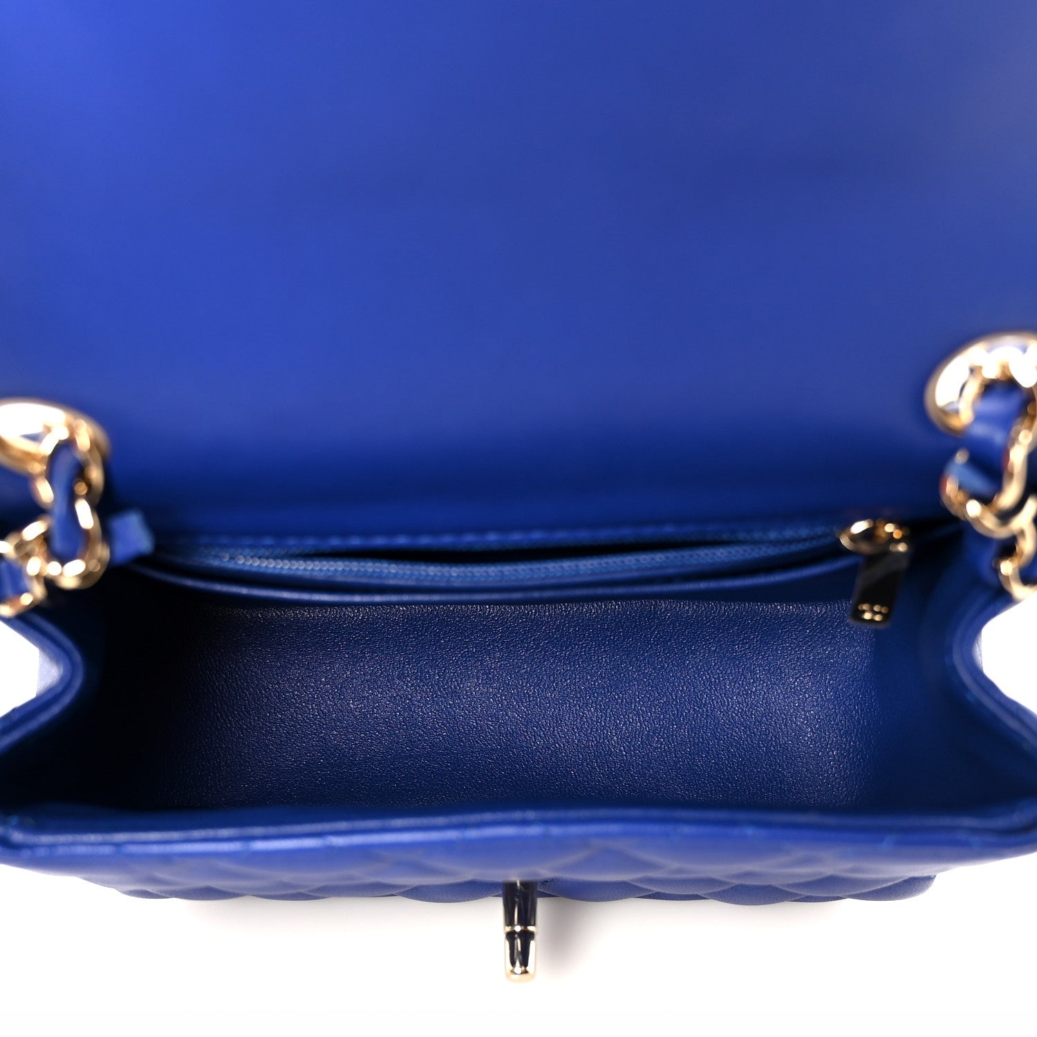 Chanel Lambskin Quilted Mini Square Flap Blue 5 of 12