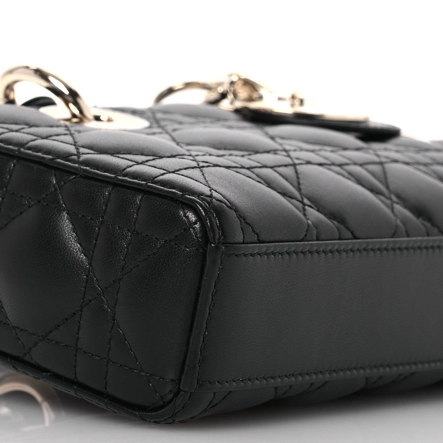 Christian Dior Lambskin Cannage Small Lady D-Joy Black 9 of 13