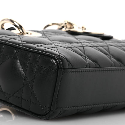 Christian Dior Lambskin Cannage Small Lady D-Joy Black 9 of 13