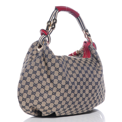 Gucci Monogram Acapulco Medium Hobo Navy 3 of 7