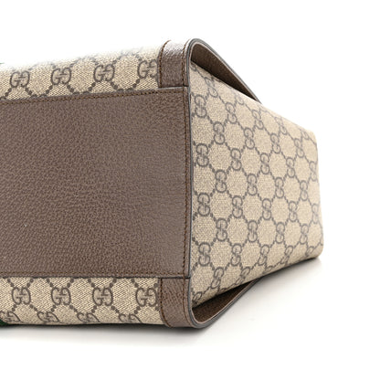 Gucci GG Supreme Monogram Web Medium Ophidia Tote Bag Brown 11 of 12