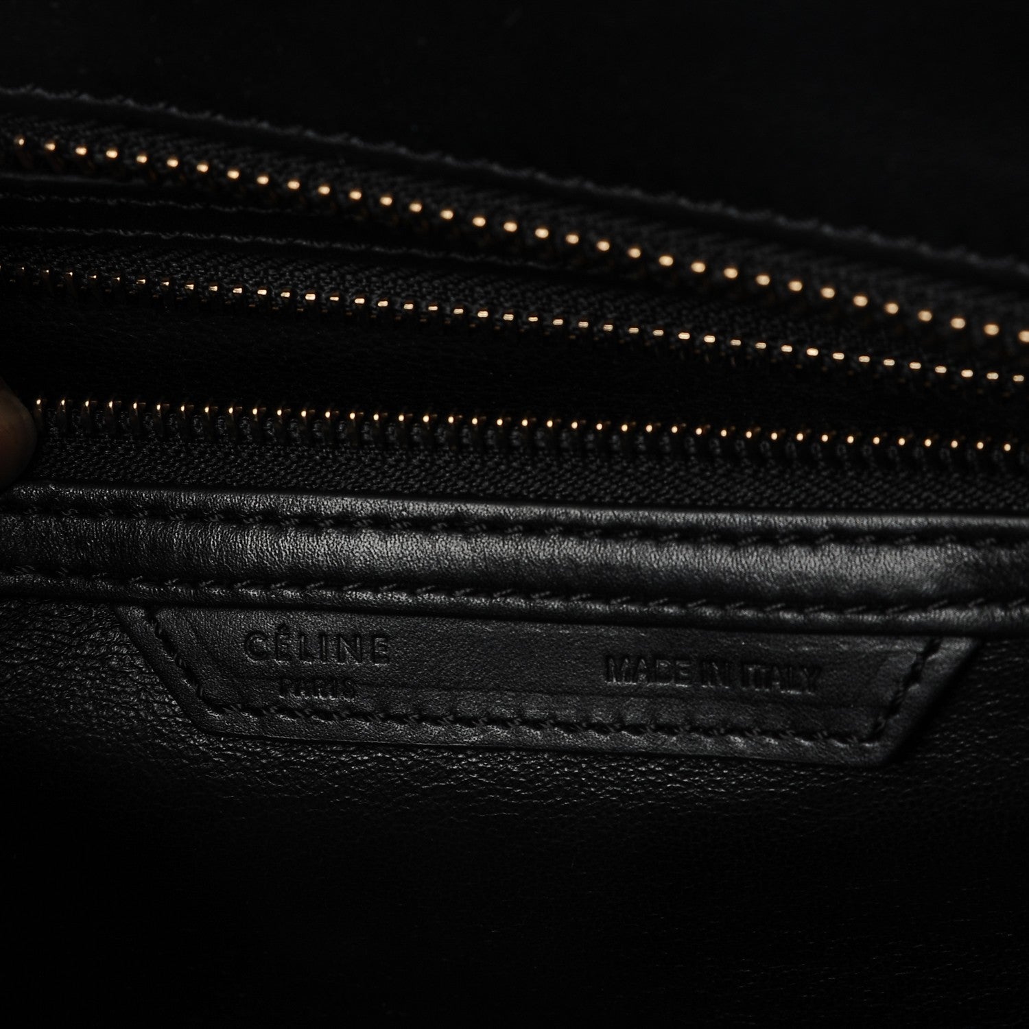 Celine Textured Calfskin Micro Tri-Color Luggage Navy Blue 7 of 8