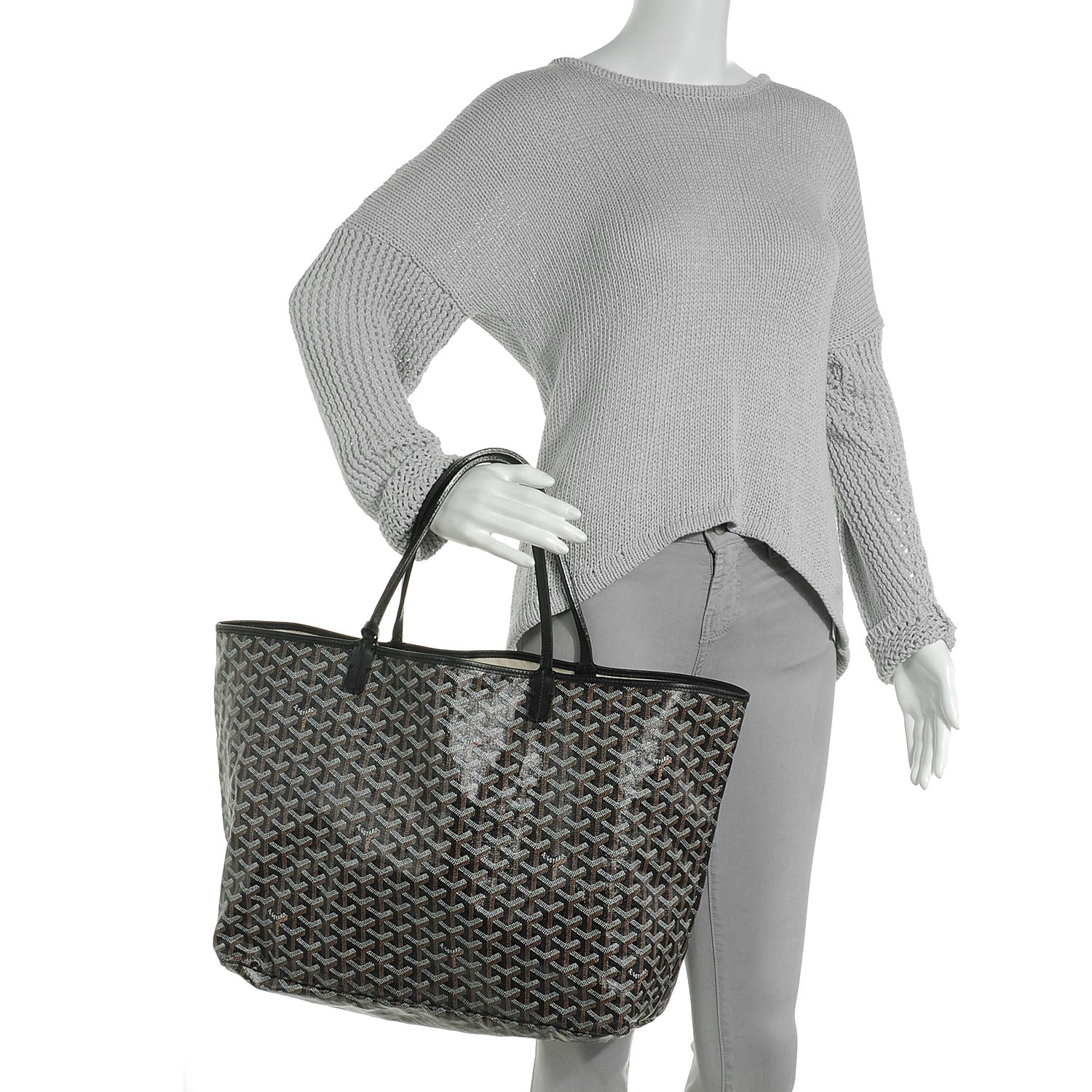 Goyard Goyardine Saint Louis GM Black 2 of 8