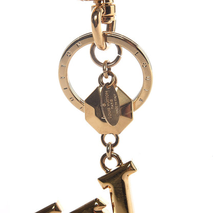 Louis Vuitton LV Facettes Bag Charm Key Holder Gold 4 of 5