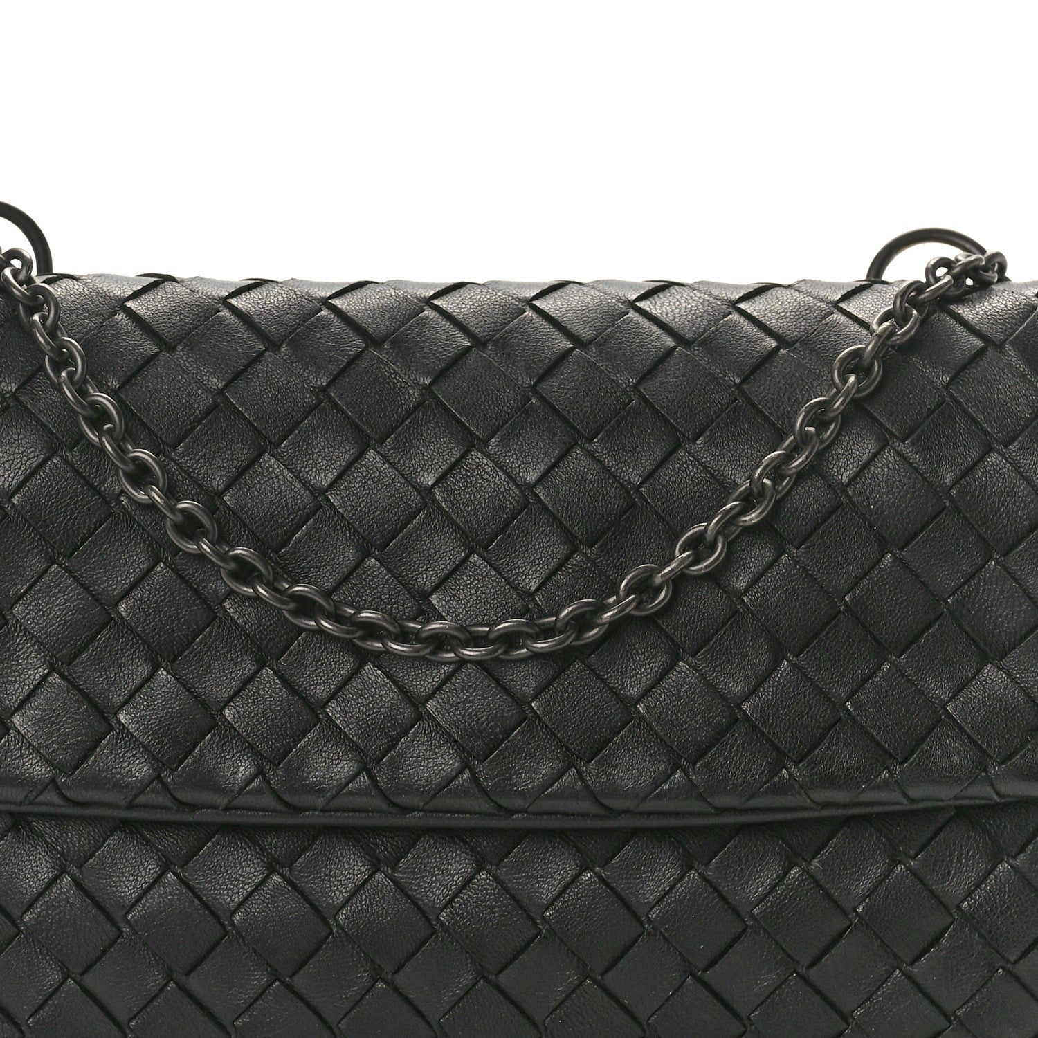 Bottega Veneta Nappa Intrecciato Mini Chain Messenger Black 9 of 13