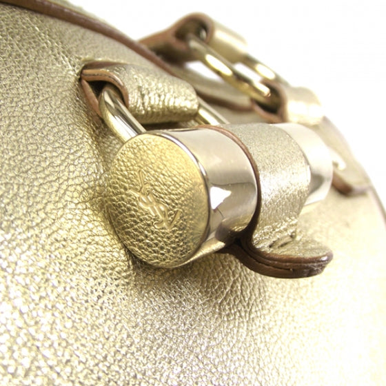 Saint Laurent Leather Oversized Muse Gold 8 of 13