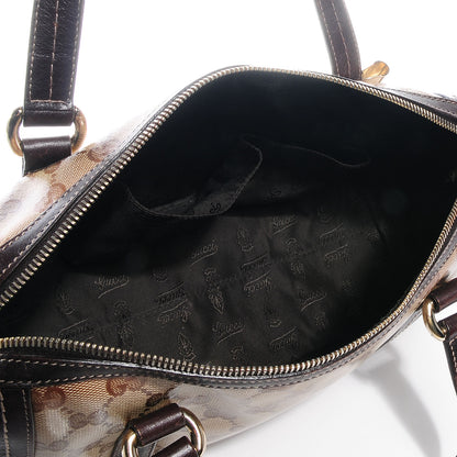 Gucci Crystal Monogram Duchessa Boston Bag Brown 5 of 8