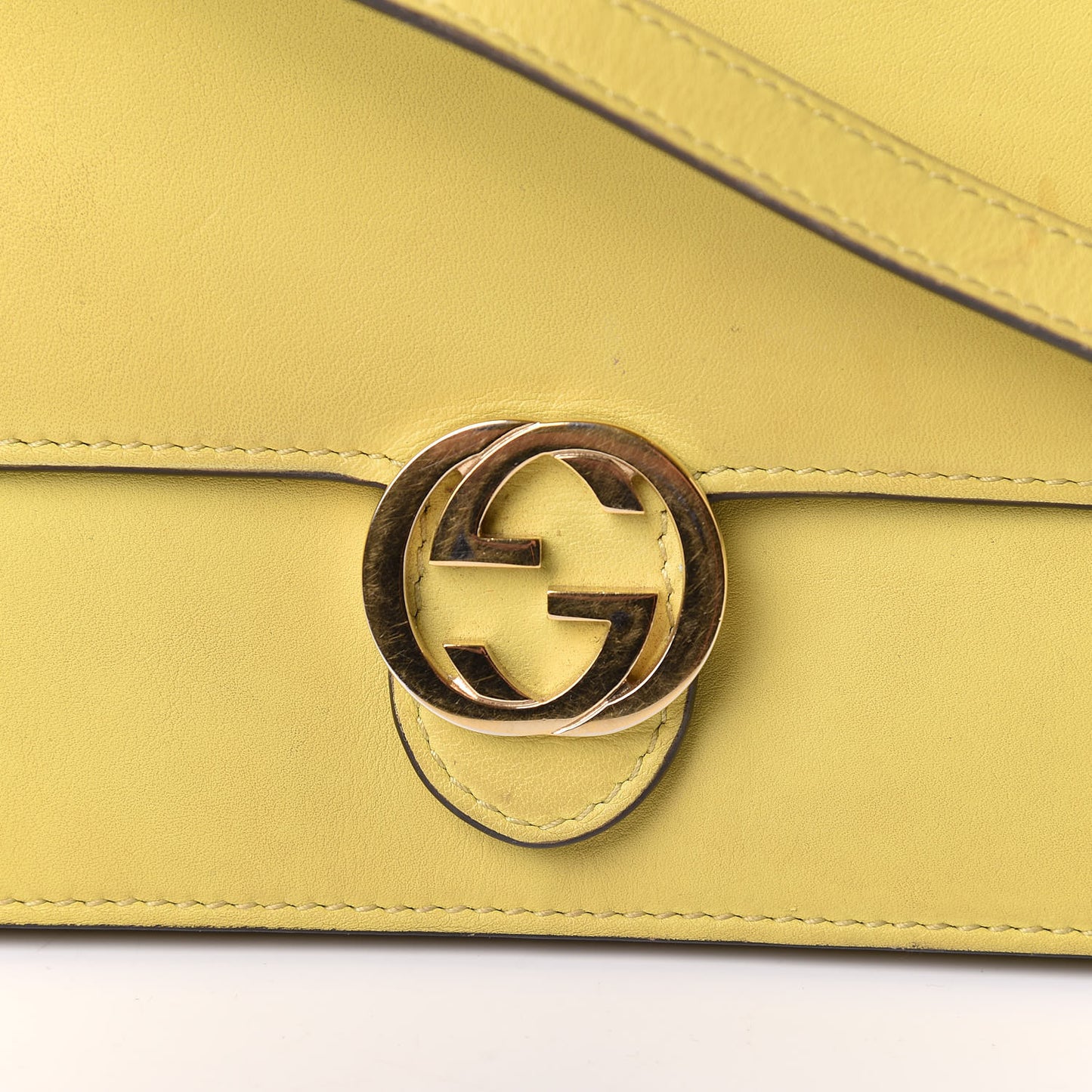 Moon Calfskin Icon Wallet Mimosa Flower