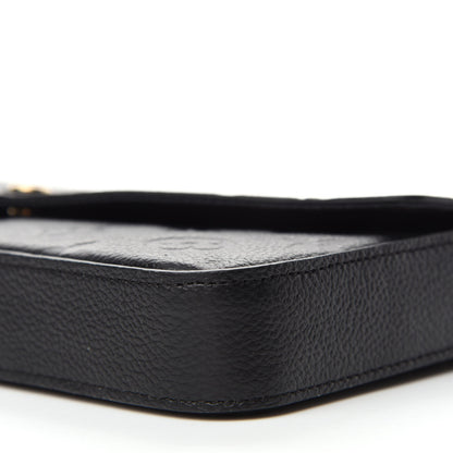 Louis Vuitton Empreinte Pochette Felicie Chain Wallet Black 7 of 11