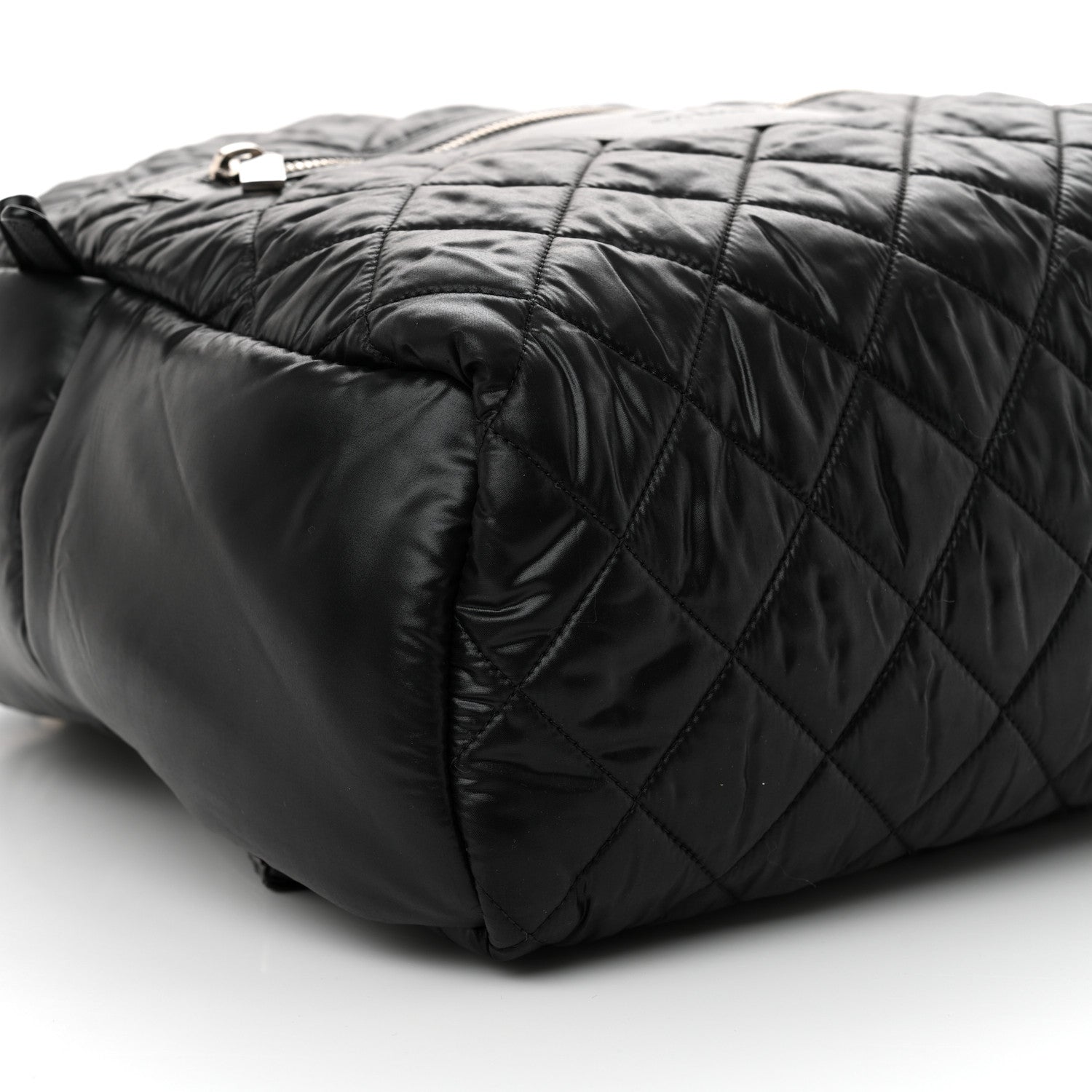 Chanel Nylon Quilted Coco Cocoon Backpack Black 9 of 10