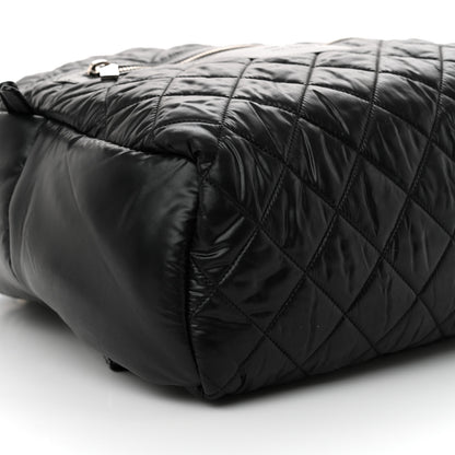 Chanel Nylon Quilted Coco Cocoon Backpack Black 9 of 10