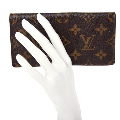Louis Vuitton Monogram Simple Checkbook Holder Wallet 2 of 8