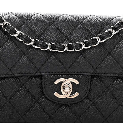 Chanel Caviar Quilted East West Flap Black 8 of 10