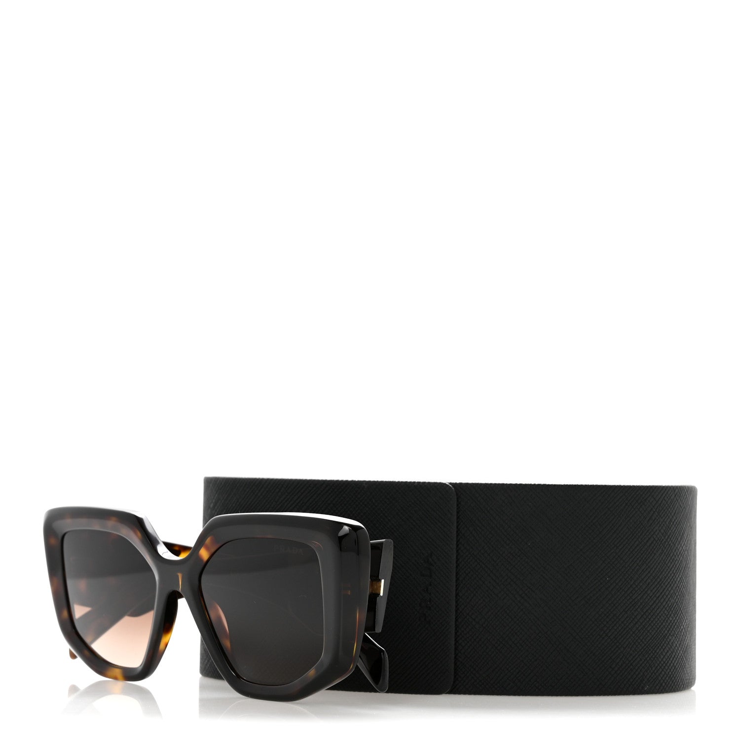 Prada Acetate Symbole Sunglasses SPR 14ZS Tortoise 8 of 8