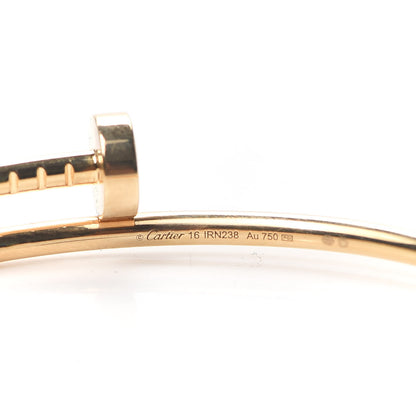 Cartier 18K Yellow Gold Small Juste Un Clou Bracelet 16 4 of 6