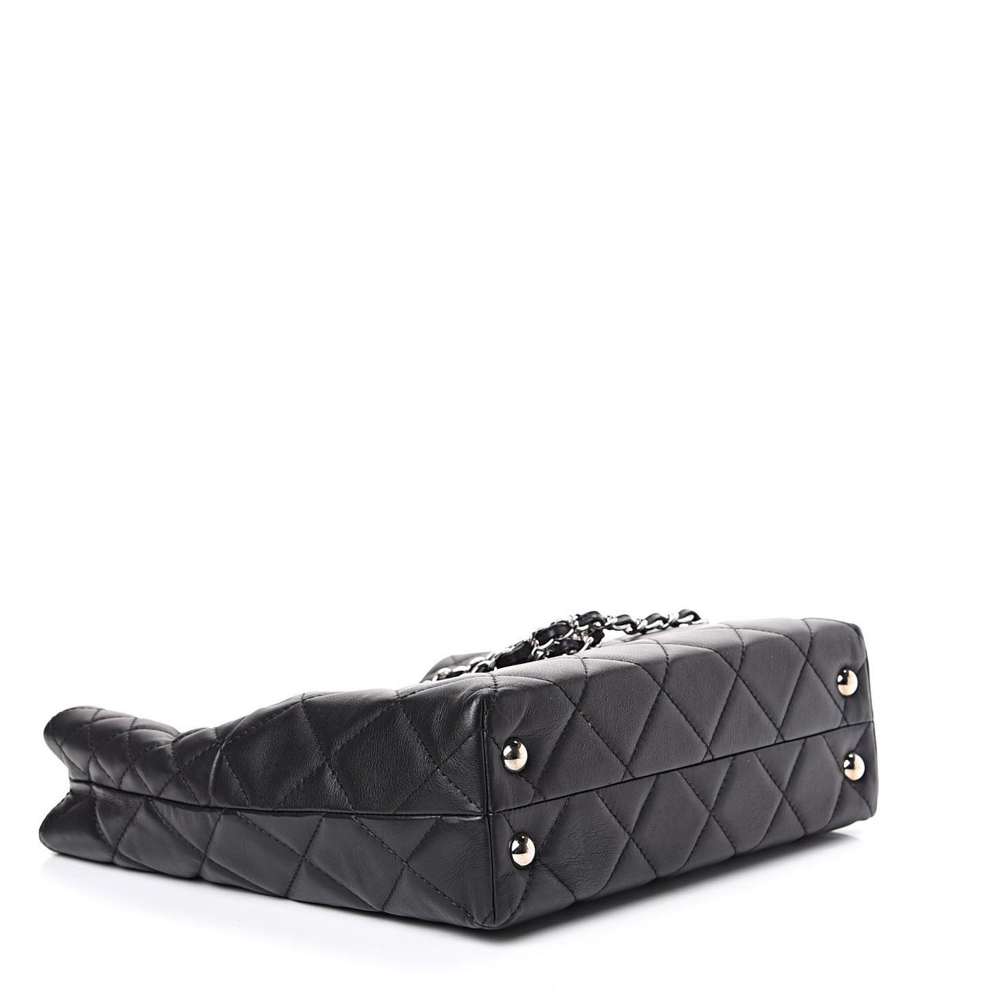 Calfskin Quilted In The Business North South Tote Black