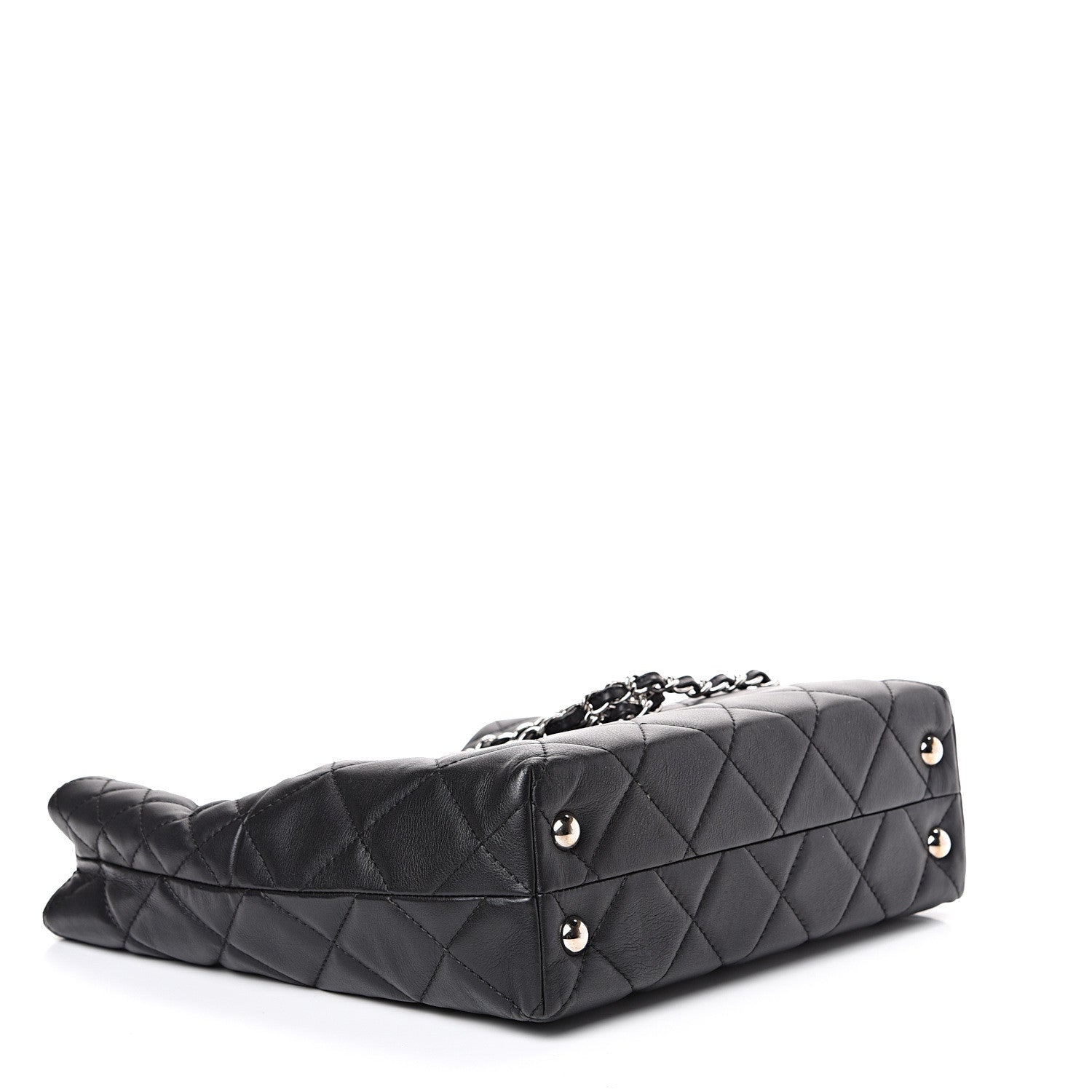 Chanel Calfskin Quilted In The Business North South Tote Black 3 of 12