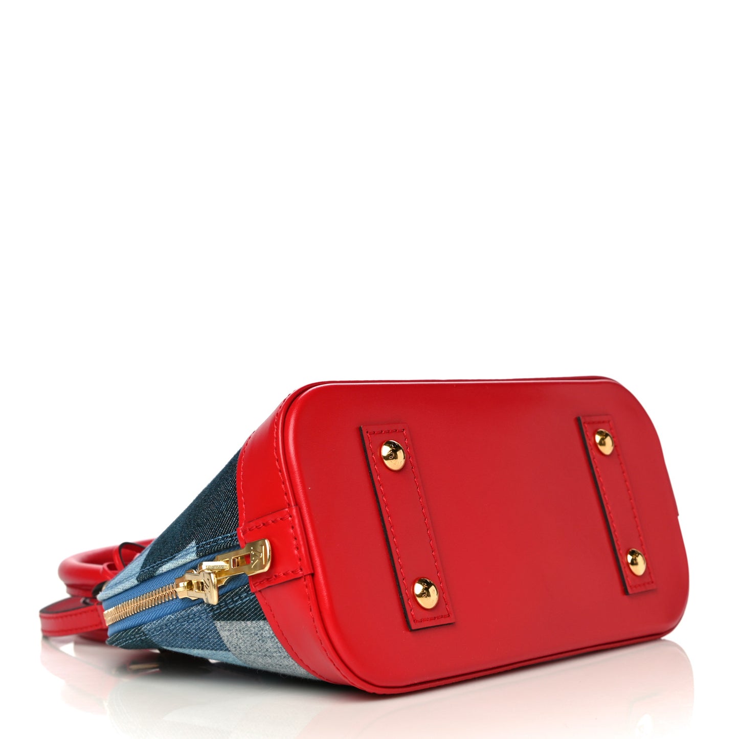 Denim Damier Monogram Patchwork Alma BB