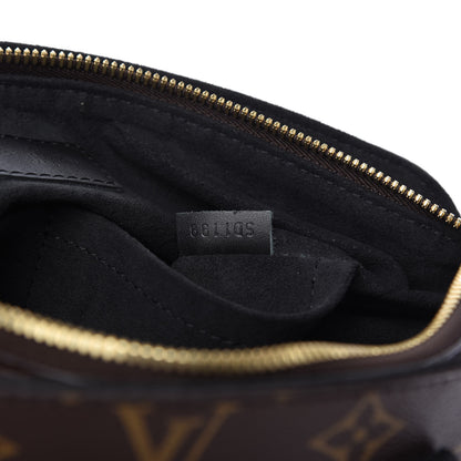 Louis Vuitton Monogram Flower Zipped Tote PM Black 9 of 9