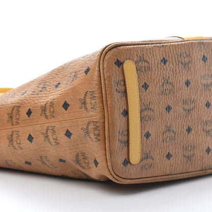 MCM Visetos Medium Liz Reversible Shopper Tote Cognac Yellow 11 of 14