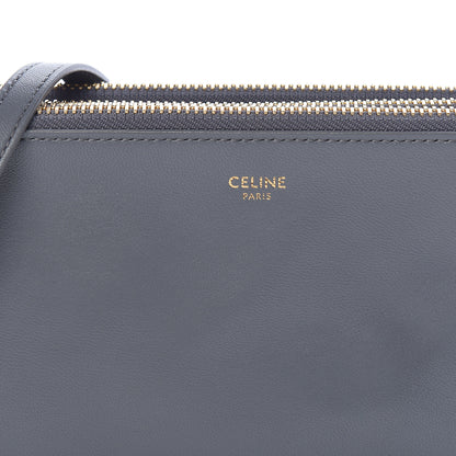 Celine Lambskin Small Trio Crossbody Bag Storm 9 of 11