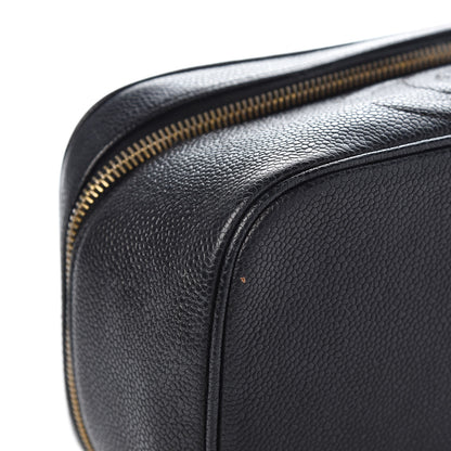 Chanel Caviar Vanity Cosmetic Case Black 10 of 12