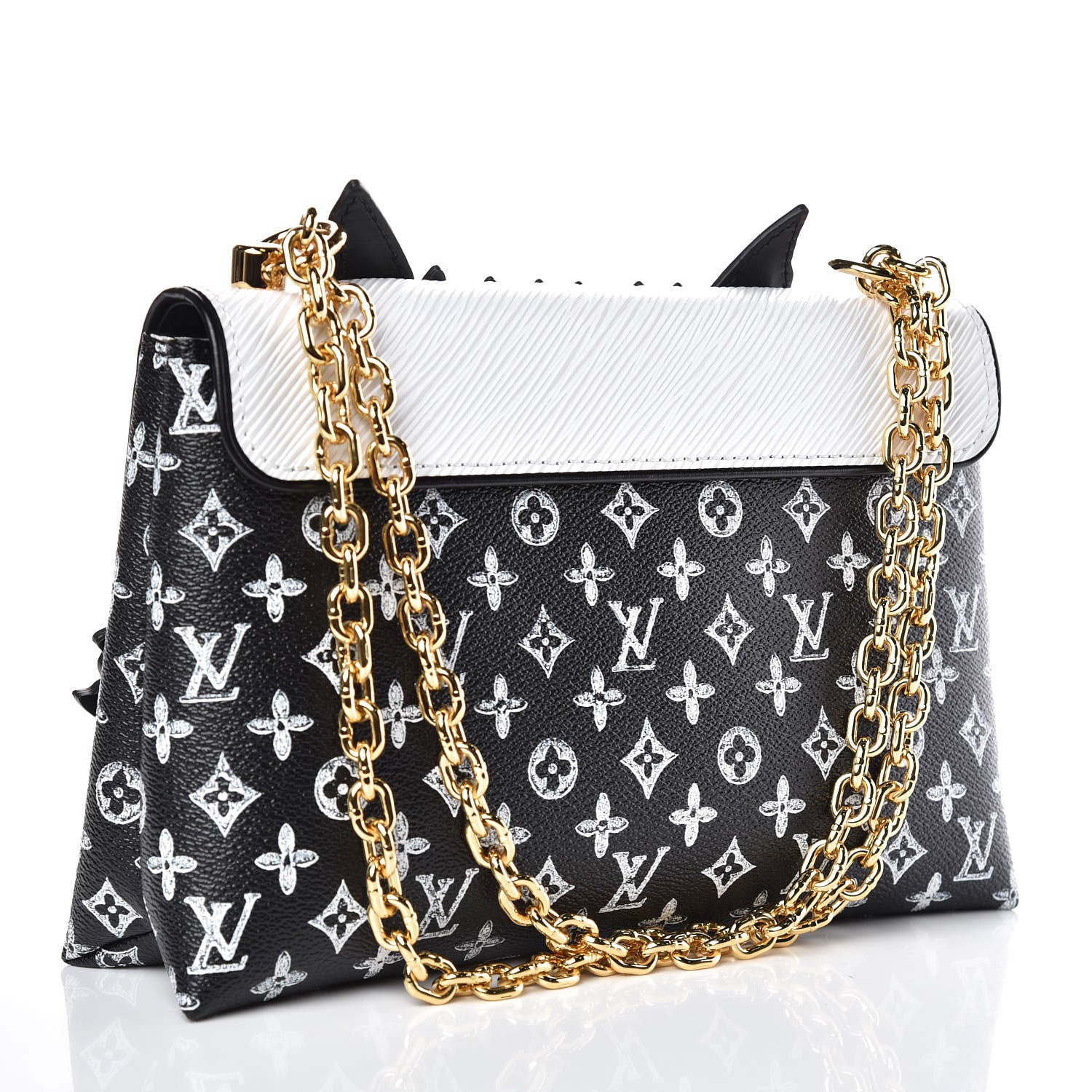 Louis Vuitton Epi Catogram Cat Bag Orange Black 3 of 9