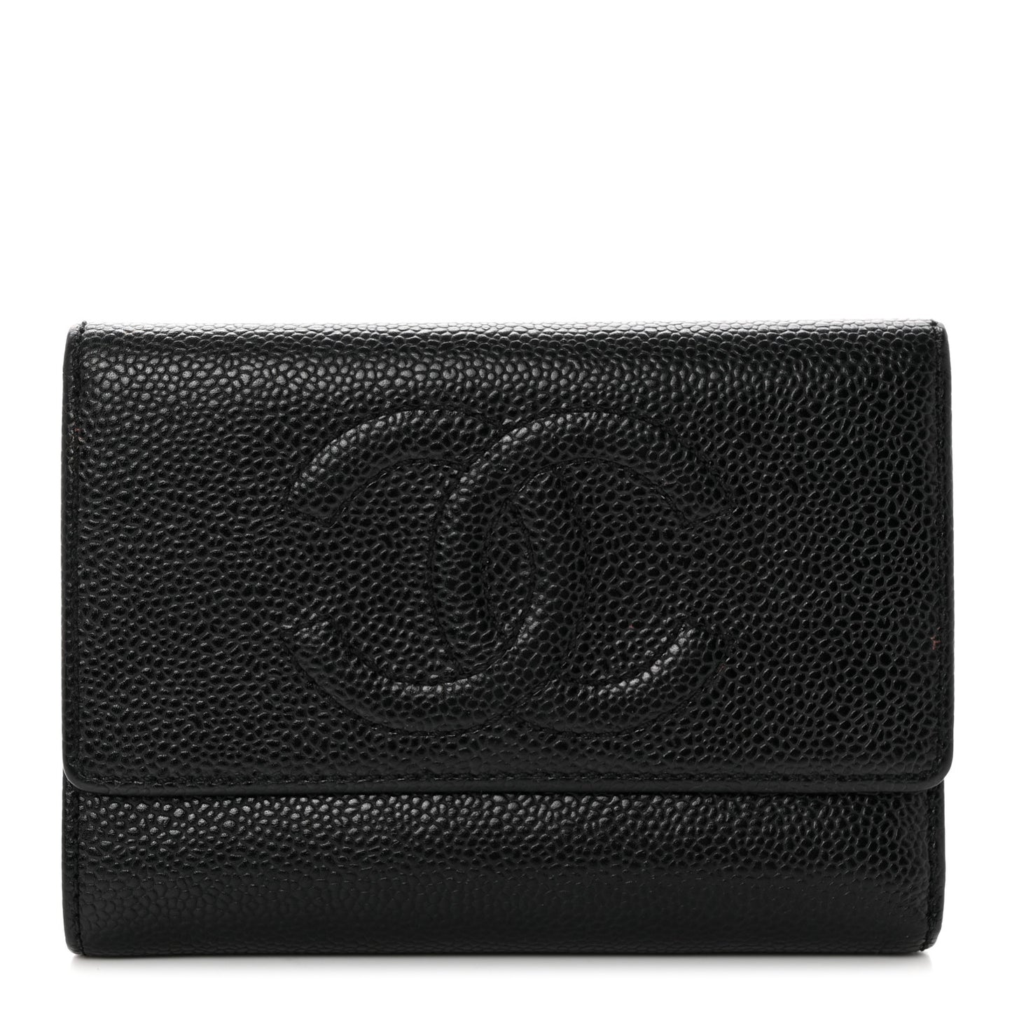 Caviar Timeless CC Flap Wallet Black