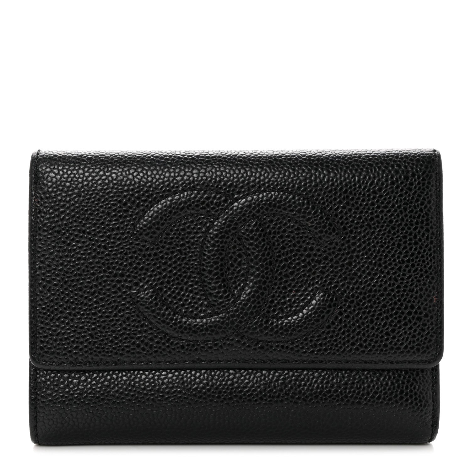 Chanel Caviar Timeless CC Flap Wallet Black 1 of 9