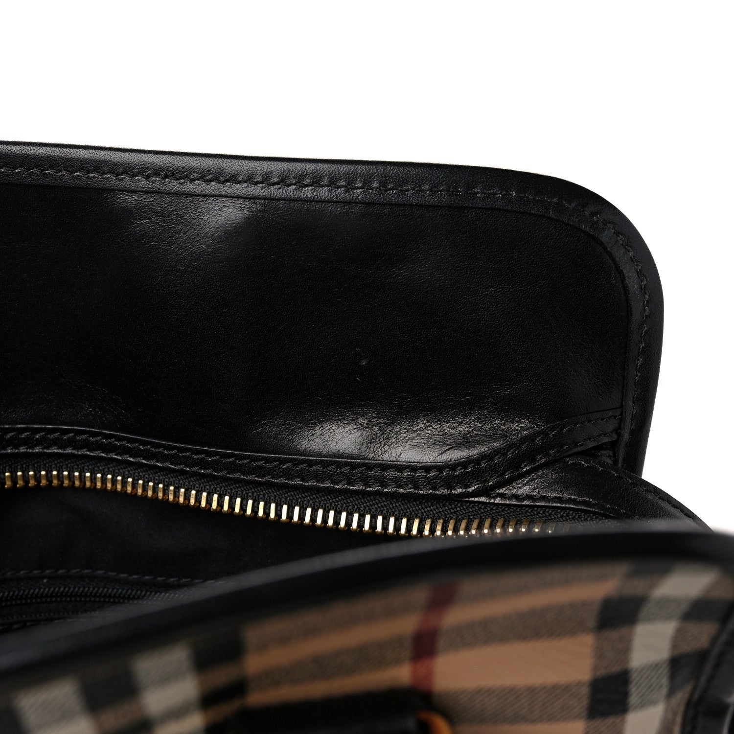 Burberry Haymarket Check Minford Portrait Tote Black 9 of 10