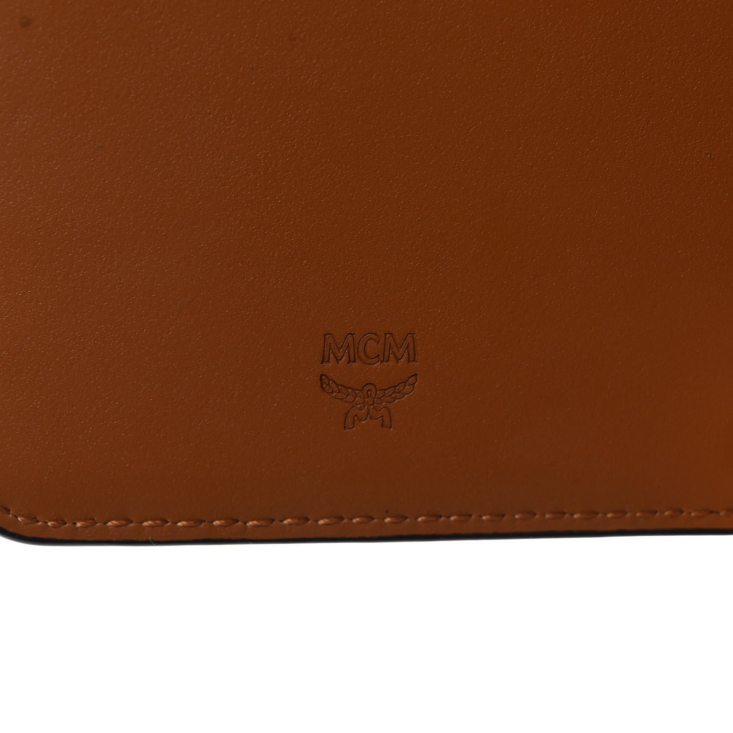 MCM Visetos Chain Wallet Crossbody Cognac 6 of 8