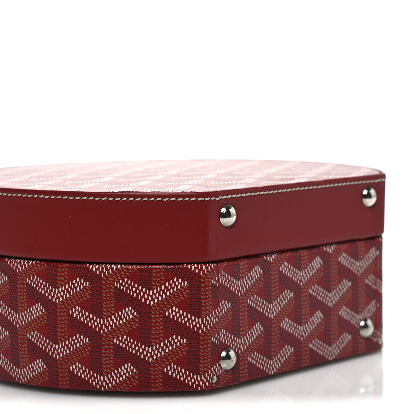 Goyardine Alto Hatbox Red