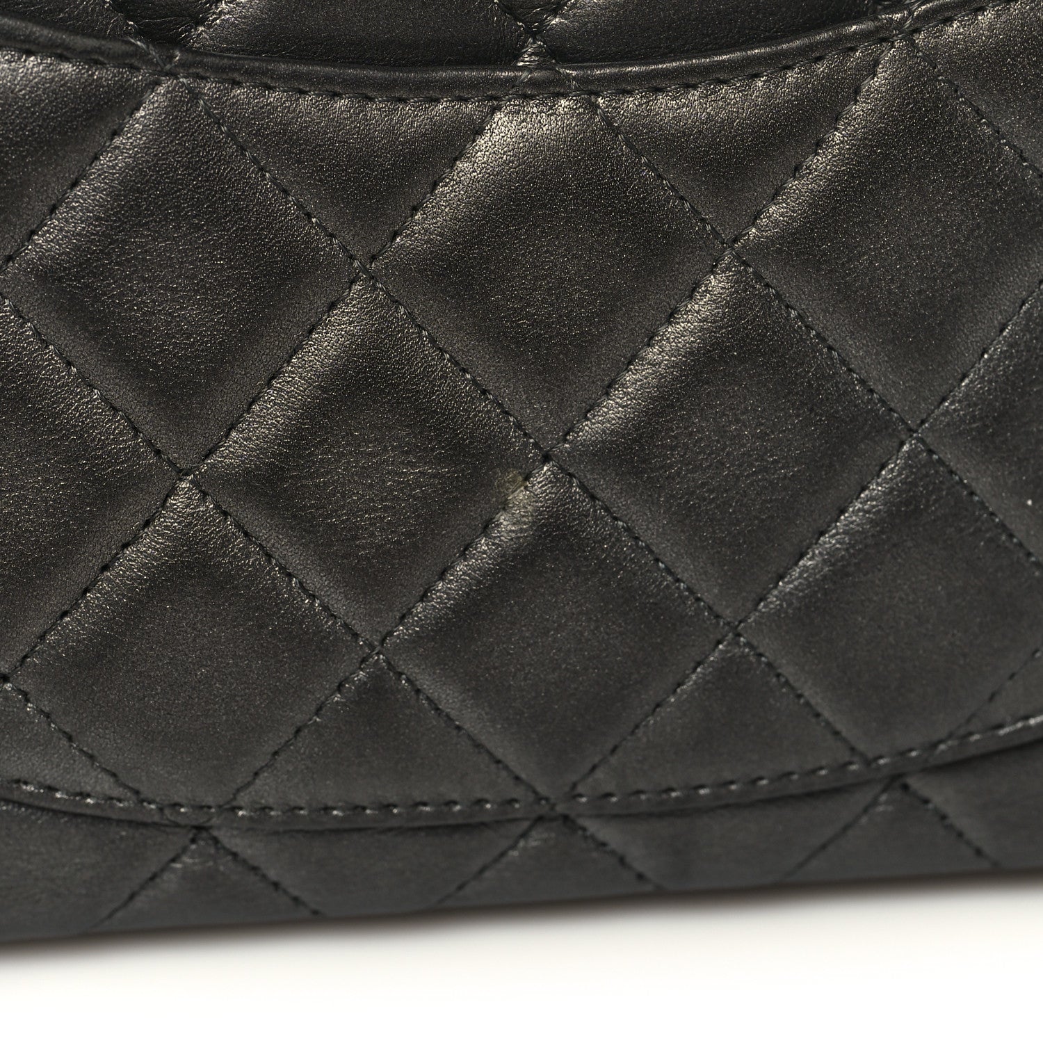 Chanel Iridescent Calfskin Quilted Mini Rectangular Flap Charcoal Grey 12 of 12