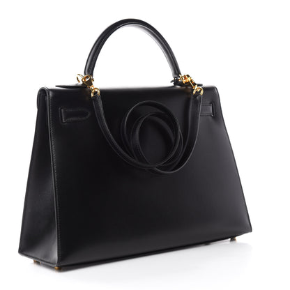 Hermes Box Kelly Sellier 32 Black 3 of 11