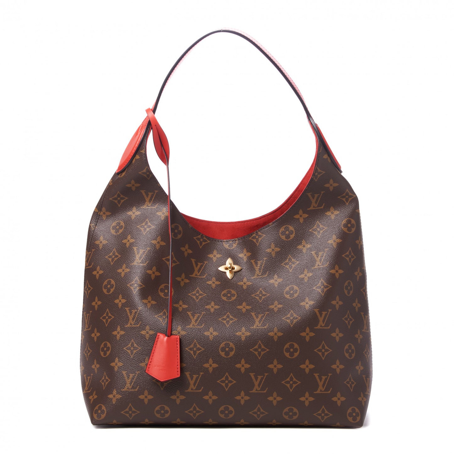 Monogram Flower Hobo Coquelicot