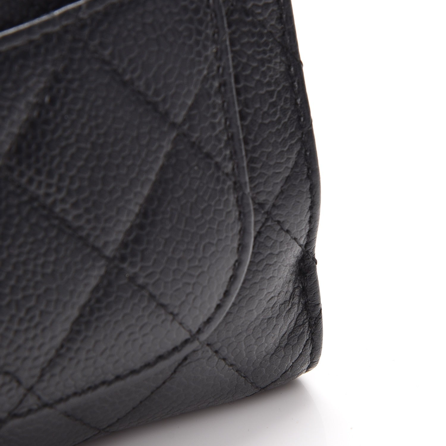 Chanel Caviar Quilted Zipped Pocket Wallet Black 10 of 14
