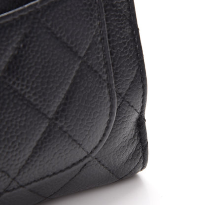 Chanel Caviar Quilted Zipped Pocket Wallet Black 10 of 14