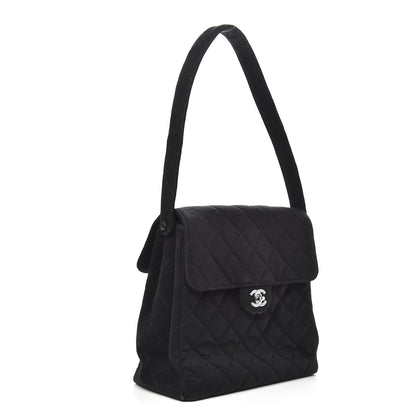 Chanel Jersey Quilted Double Sided Flap Black 3 of 15