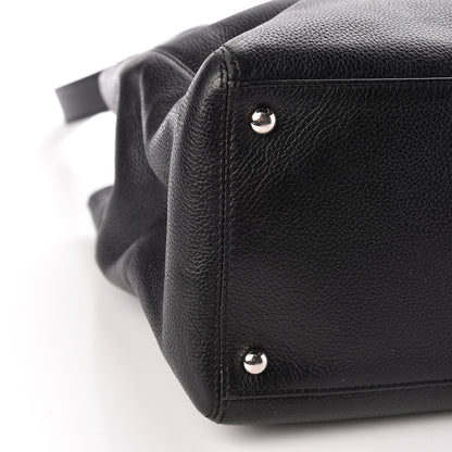 Chanel Calfskin Cerf Executive Shopper Tote Black 11 of 18