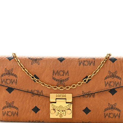 MCM Visetos Large Patricia Wallet On Chain Cognac 10 of 15
