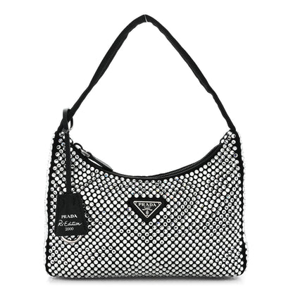 Prada Satin Crystal Mini Re-Edition 2000 Bag Cristal 1 of 10
